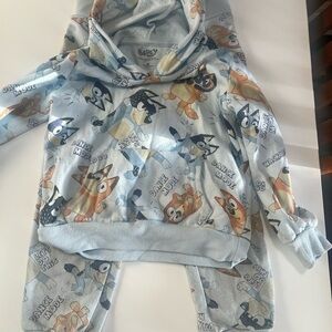 Bluey matching set + 2 zip ups and 1 rain jacket